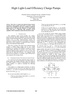 High Light-Load Efficiency Charge Pumps