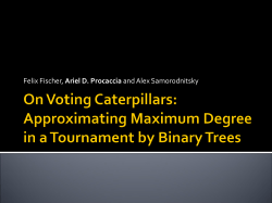 On Voting Caterpillars: Approximating Maximum Degree in a