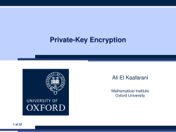 Private-Key Encryption