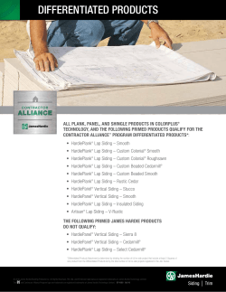 differentiated products