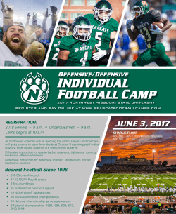Individual Football Camp - Northwest Missouri State University