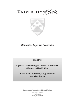 Optimal Price-Setting in Pay for Performance