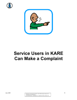 Managing Complaints Policy Easy to Read