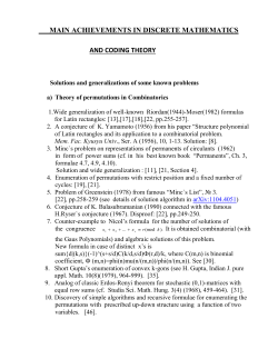 main achievements in discrete mathematics and coding theory