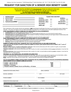 Arkansas Activities Association / 3920 Richards Road / North Little