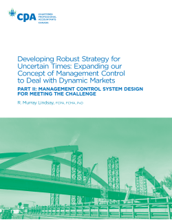 Developing Robust Strategy for Uncertain Times