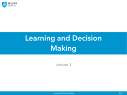 Learning and Decision Making