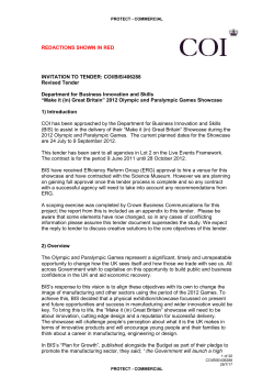 tender assumptions for bis approval/clarification