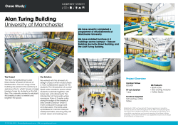 Alan Turing Building University of Manchester