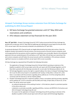 20160429 Airopack Technology Group receives extension from SIX