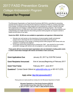 RFP (PDF) - Minnesota Organization on Fetal Alcohol Syndrome