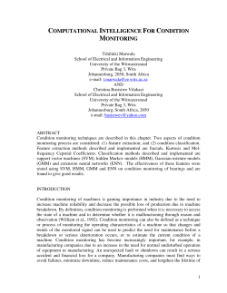 computational intelligence for condition monitoring