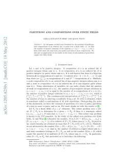 Partitions and compositions over finite fields
