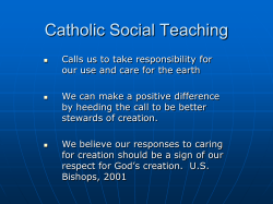 Catholic Social Teaching