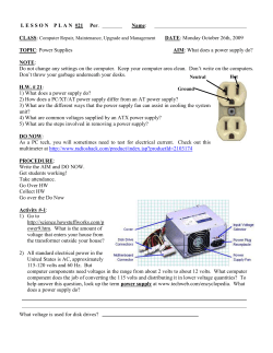 A_ Fall 2009 Lesson 21 _What does a Power Supply do