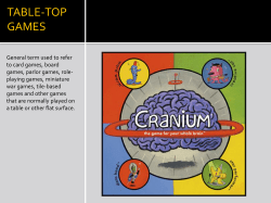 table-top games - CURR530DigitalLiteracy