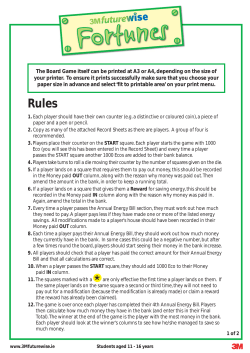 Board game rules