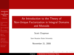 An Introduction to the Theory of Non