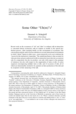 Some Other &ldquo;Uh(m)&rdquo;s