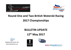 Round One and Two British Waterski Racing 2017 Championships