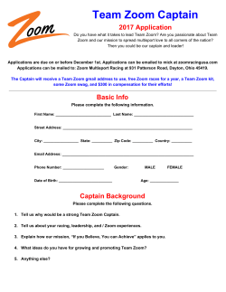 Team Zoom Captain - Zoom Multisport Racing