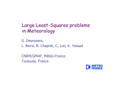 Large Least-Squares problems in Meteorology