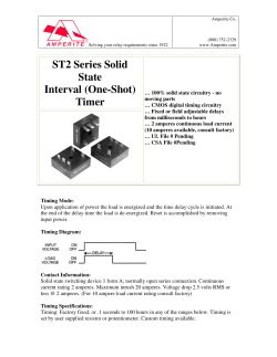 ST2 Series Solid State Interval (One-Shot) Timer