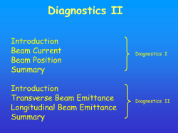 Beam Diagnostics 2 - be-abp-frankz
