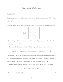 Homework 3 Solutions