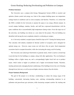 Green Heating: Reducing Overheating and Pollution on Campus