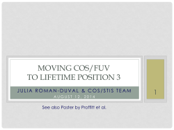 Move to Lifetime position 3 of the COS FUV detector
