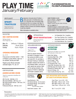 PLAY TIME - Binghamton University