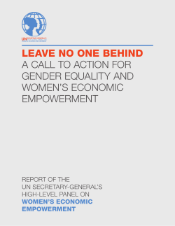 Welcome | UN Women – UN Secretary-General`s High