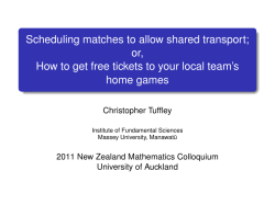 Scheduling matches to allow shared transport