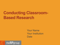 Participatory Action Research