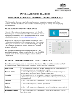 information for teachers