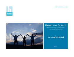 Money for Good- Guidestar and Hope Consulting