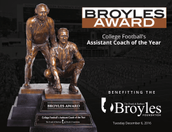 College Football`s Assistant Coach of the Year