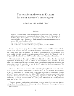 The completion theorem in K-theory for proper