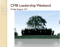 CMB Leadership Weekend