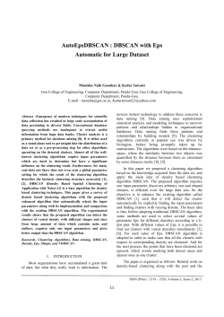 Keywords- Clustering Algorithms, Data mining, DBSCAN
