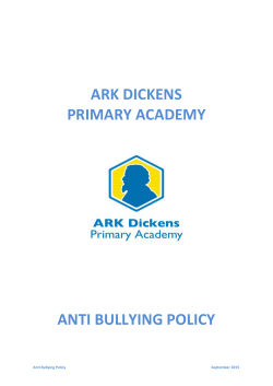 APPENDIX A - Anti Bullying Policy