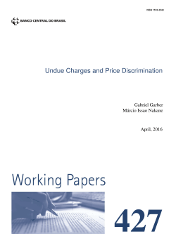 Undue Charges and Price Discrimination