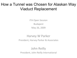 How a Tunnel was Chosen for Alaskan Way Viaduct