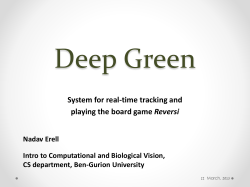 Oral presentation slides - The Department of Computer Science