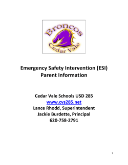 ESI - Cedar Vale Schools Official Website