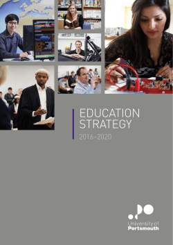 education strategy - University of Portsmouth
