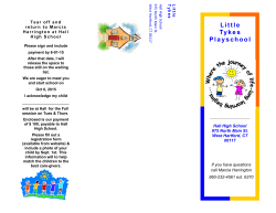 Little Tykes Playschool - West Hartford Public Schools