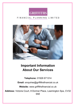 insert firm name - Griffiths Financial Planning Ltd