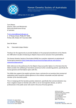 Human Genetics Society of Australasia submission DOC